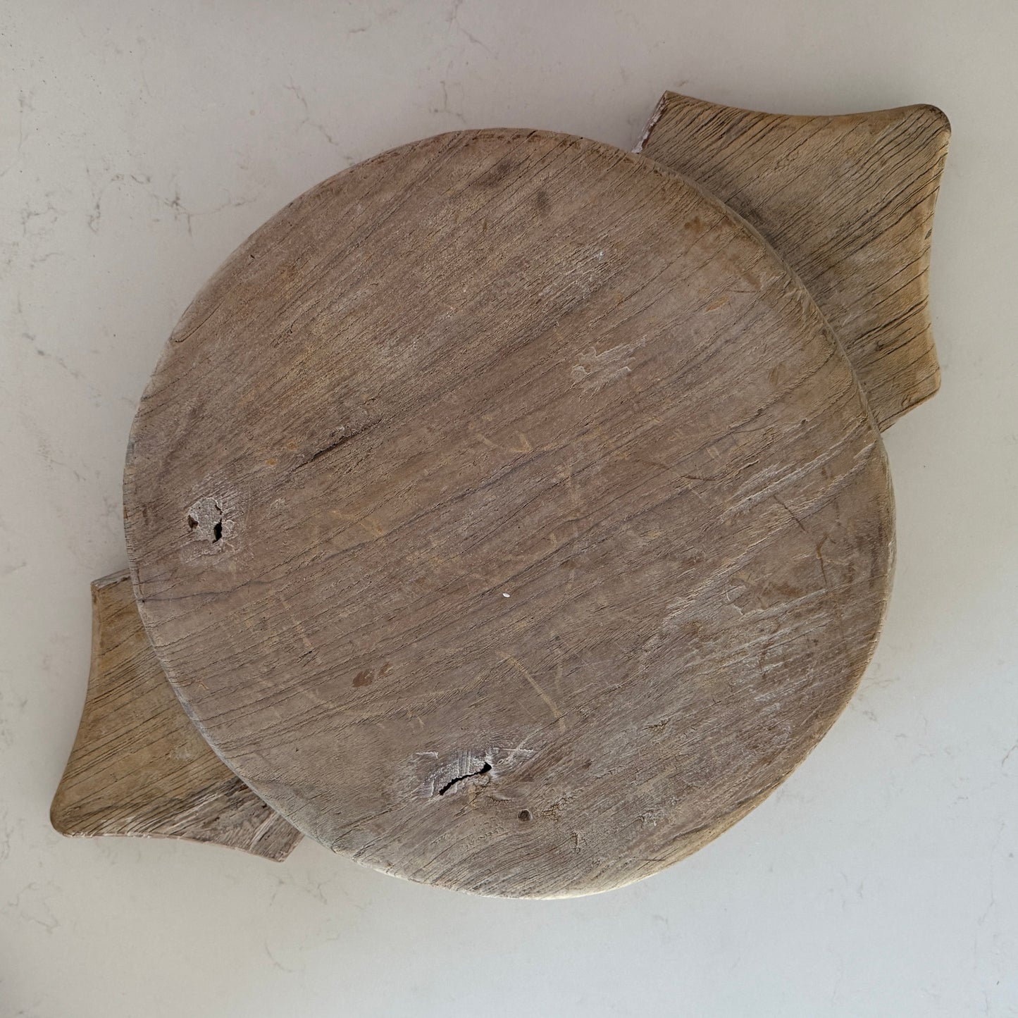 Raw Vintage Bleached Indian Parat Bowl/Plate | X Large | Style C