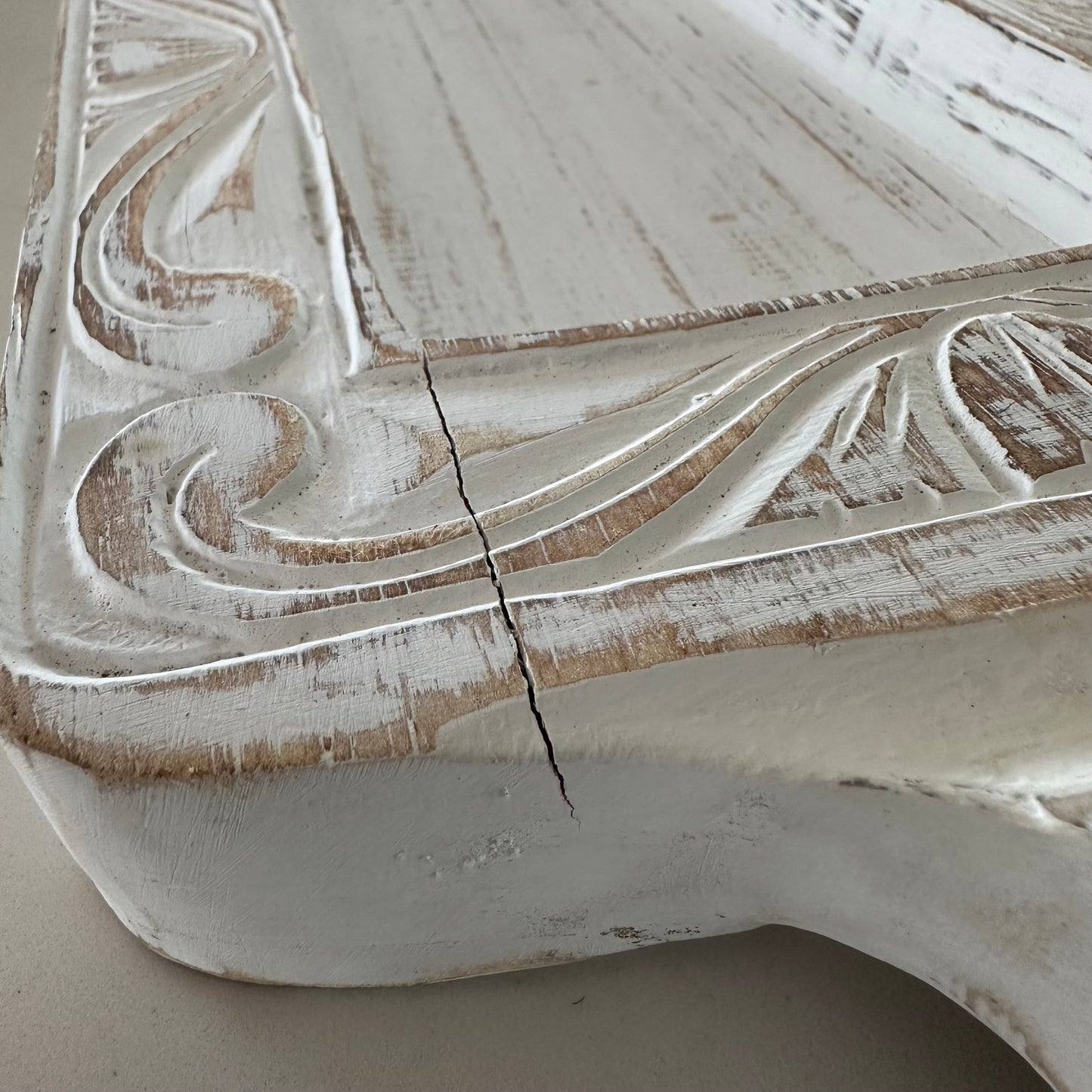 Whitewash Coastal Platter/Tray | Large | SECOND
