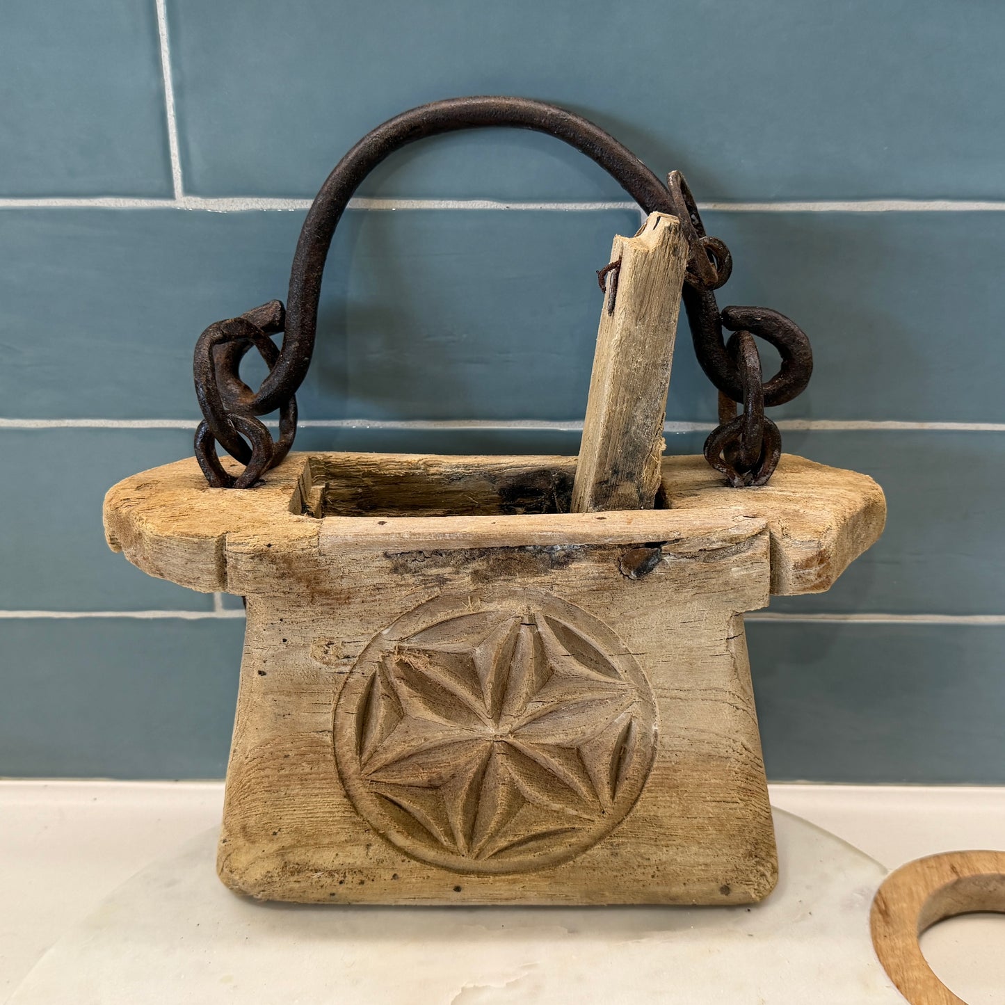 Raw Vintage Indian Oil Pot | #3