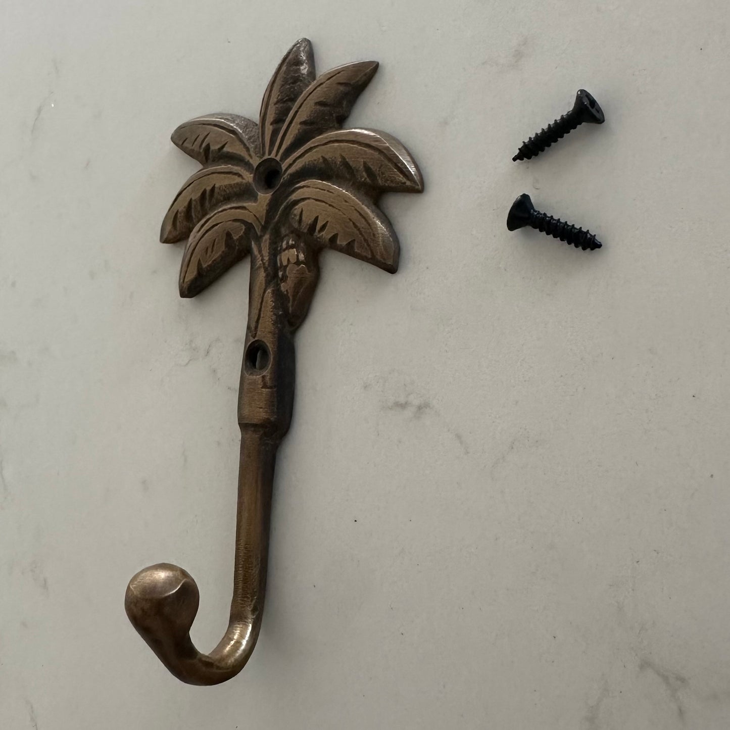 Brass Banana Palm Wall Hook | 2 Styles