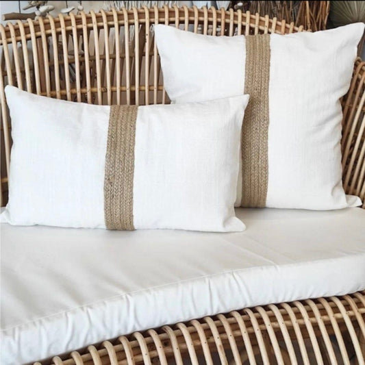 Beaches Coastal Cushion Cover | Ivory | Jute | 2 Styles