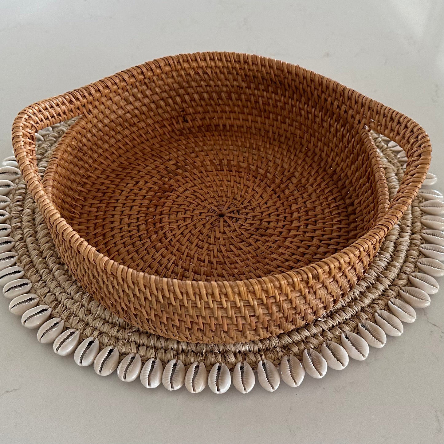 Hamptons Rattan Basket/Tray | 2 SIZES