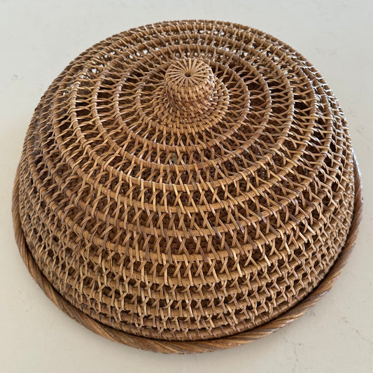 Hamptons Rattan Tray + Cover | Honey Tan | Large | NEW ARRIVAL