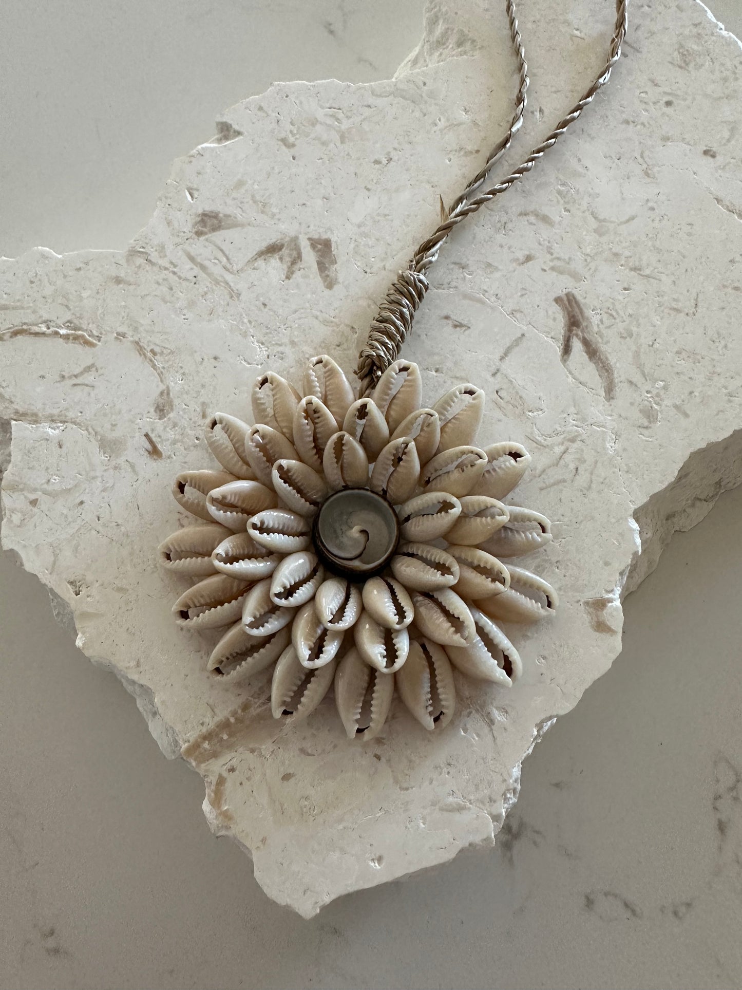 Daisy Shell Tassel | Curtain Tie Back | Cowrie Shell