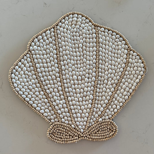 Moon Shells and Beads Clam Wall Hanging | SECOND/FAULTY