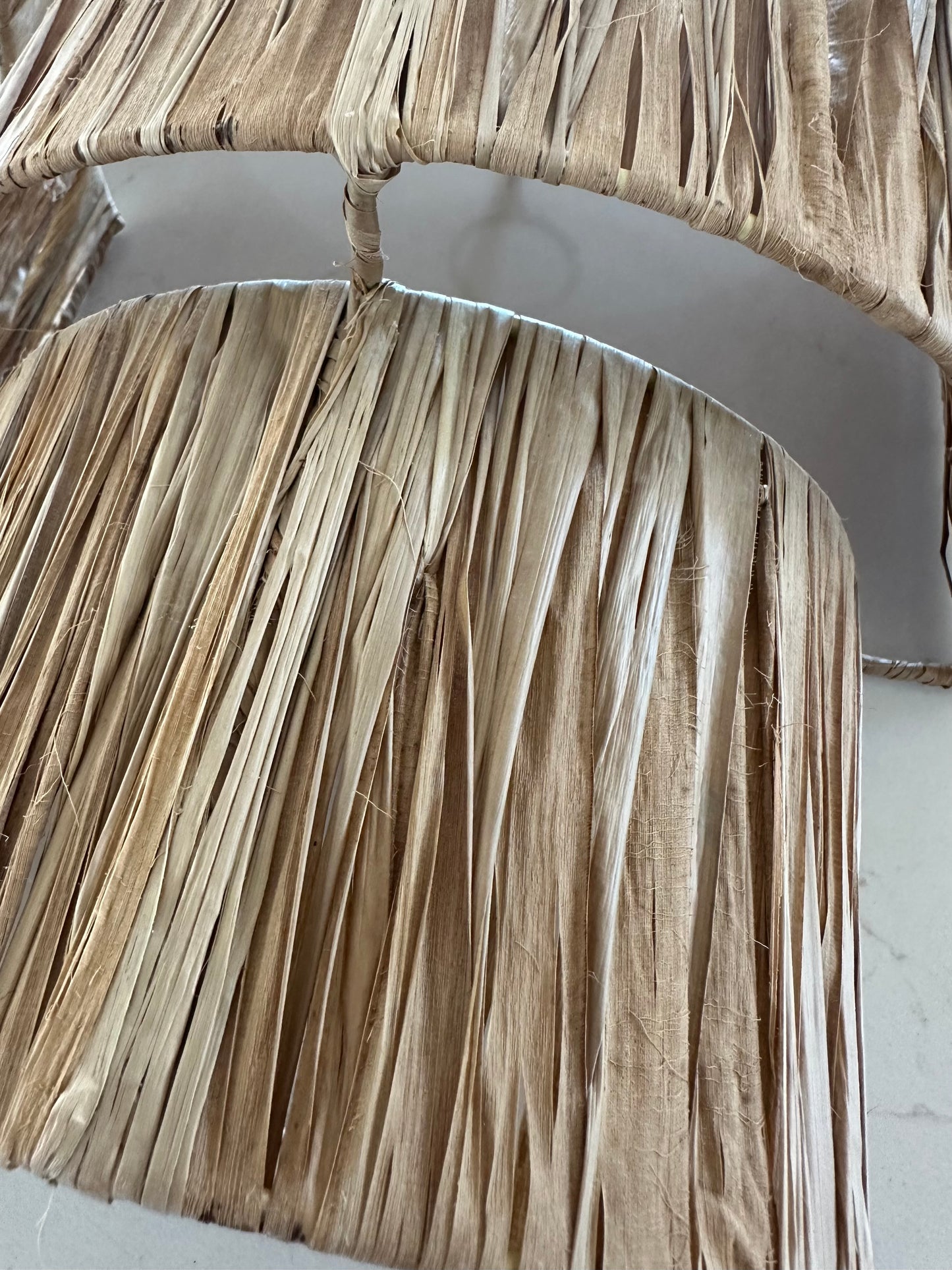 Raffia 3 Tier Wall Sconce | Natural | Medium | STYLE A | ONLY 1 LEFT