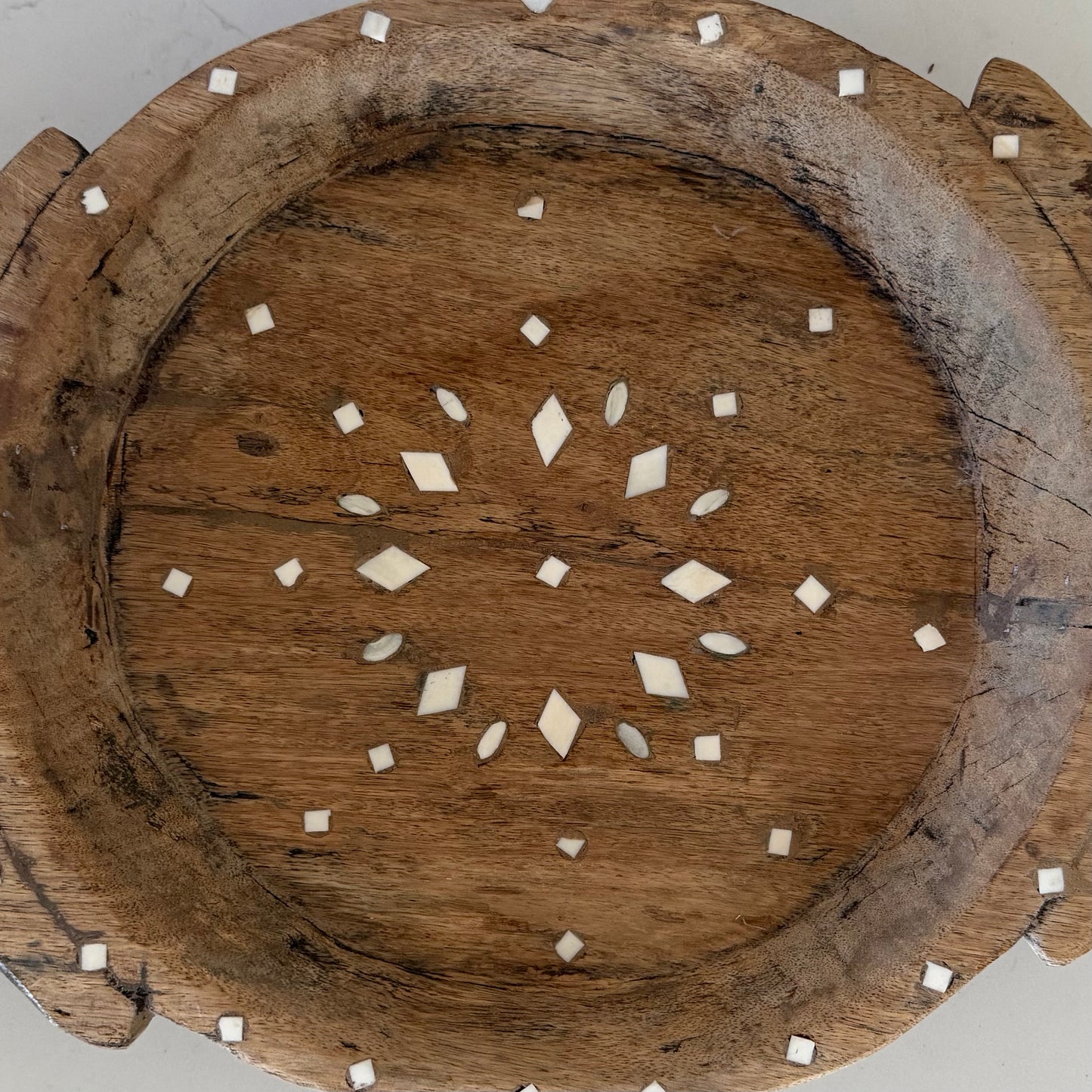 BoHo Detailed Vintage Chapati Plate | Inlay | ONLY 1 AVAILABLE
