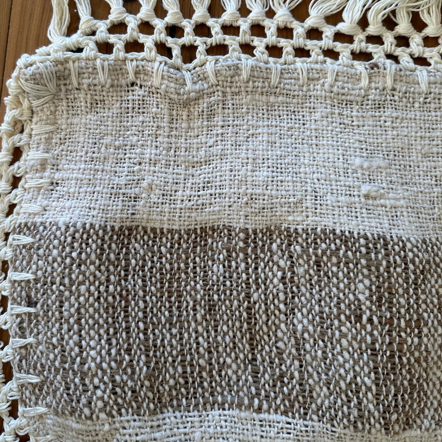 Boho Macrame Cotton & Jute Bed/Table Runner | Tassel | 2 styles | ONLY 1 LEFT