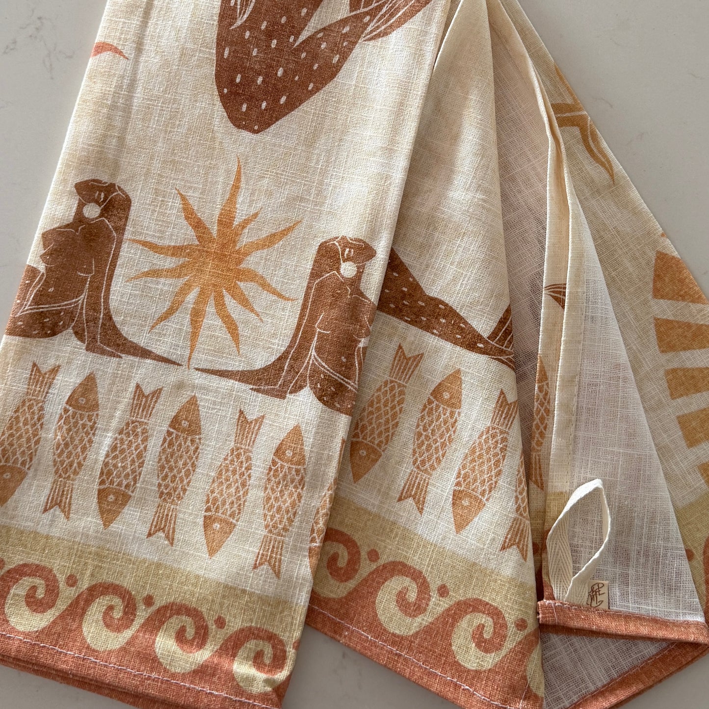 Tea Towel | Mermaid | Linen + Cotton