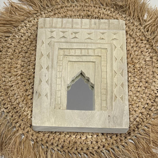 BoHo Indian Temple Mirror | Bleached |