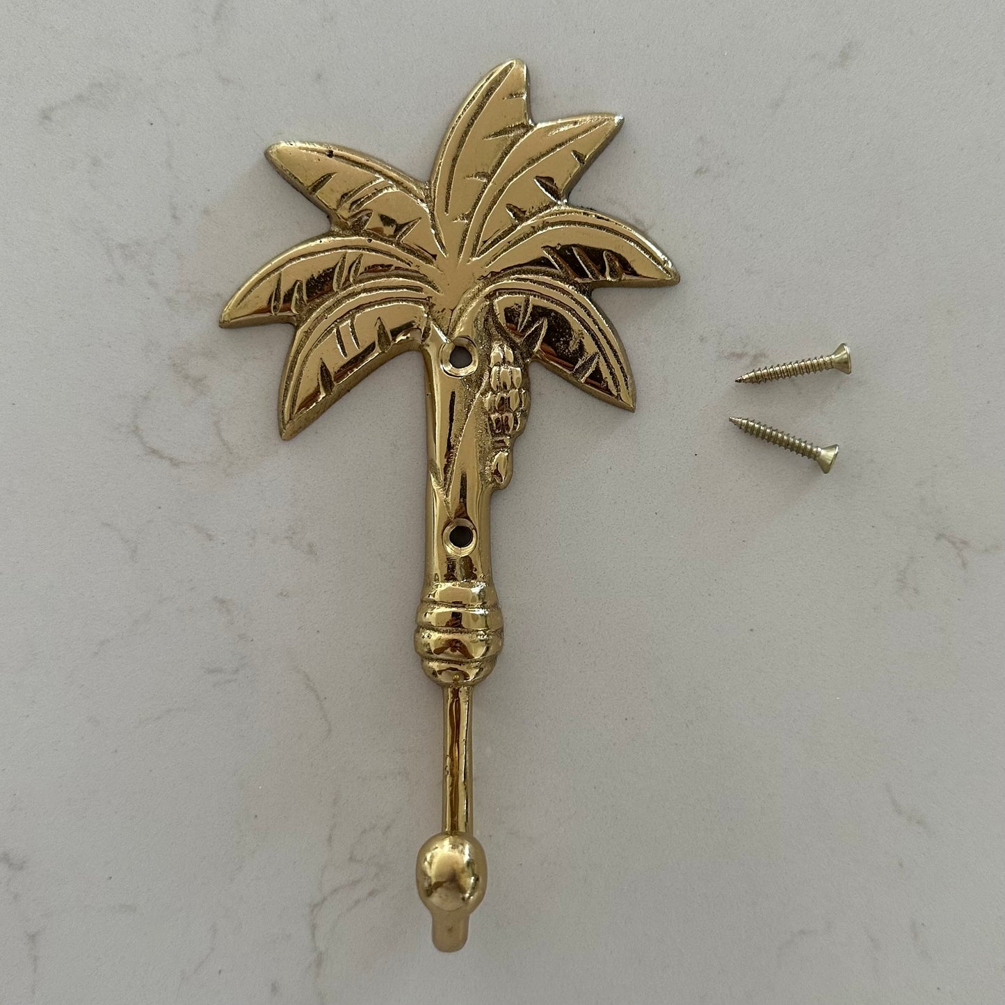 Brass Banana Palm Wall Hook | 2 Styles