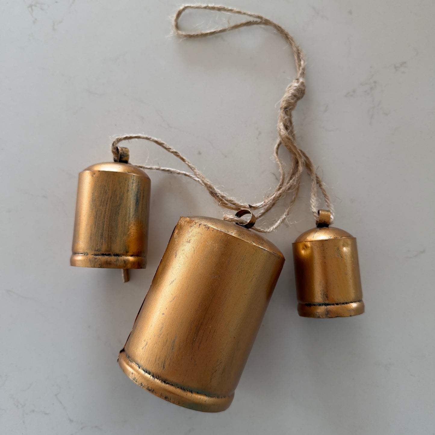 Bells Christmas Wind Chime | Rustic | 3 hanging bells | ONLY 2 LEFT