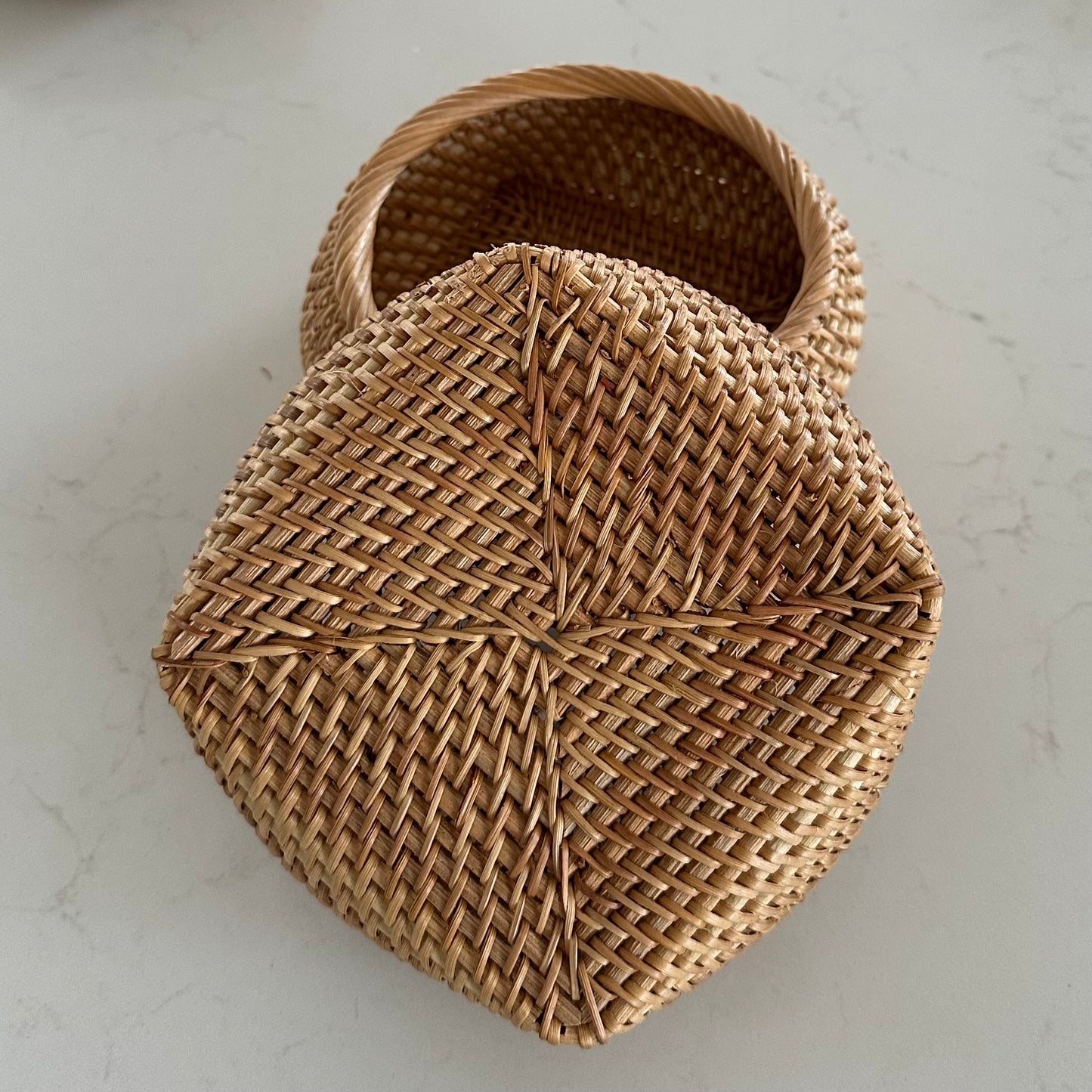 Hamptons Rattan Trinket/Storage Bowl