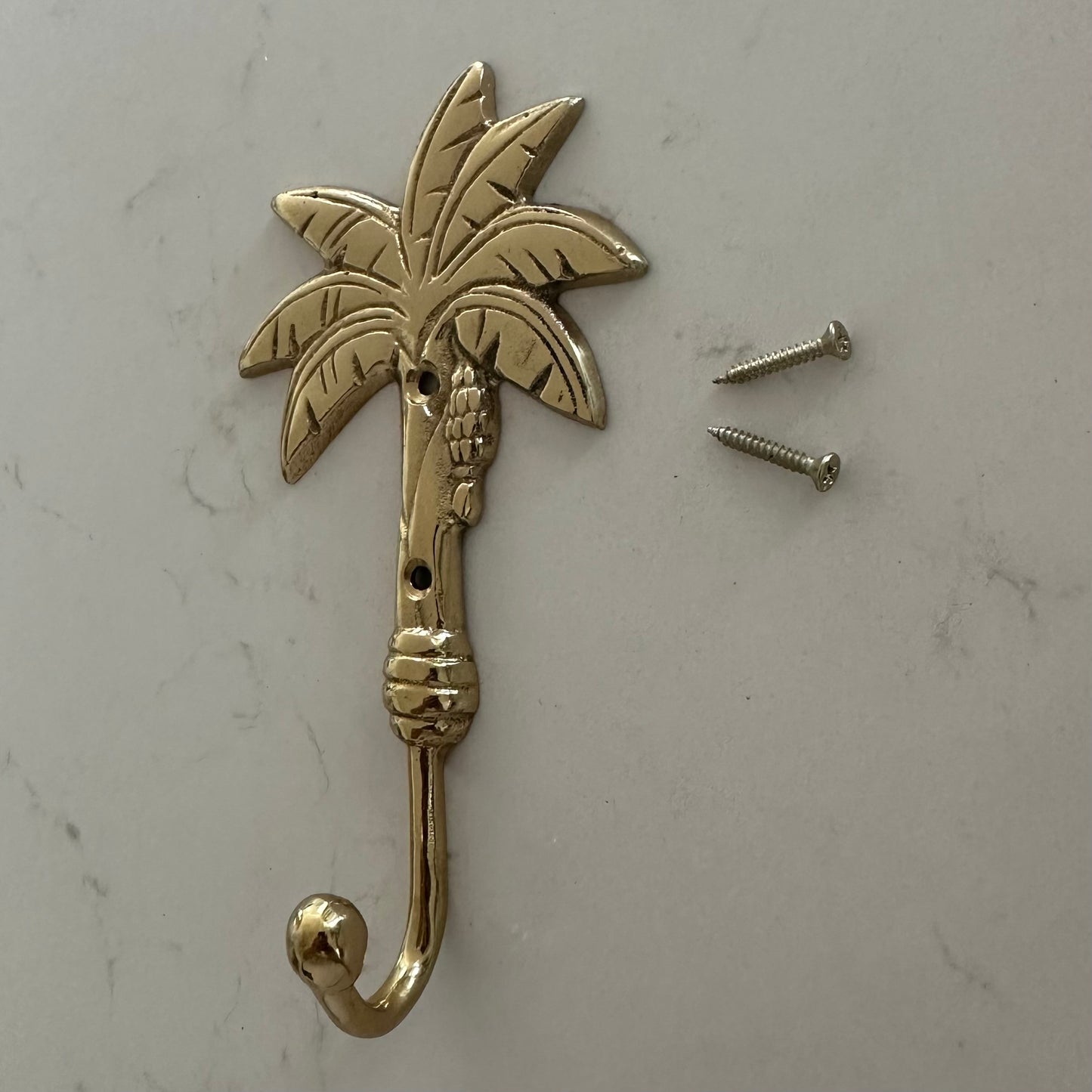 Brass Banana Palm Wall Hook | 2 Styles