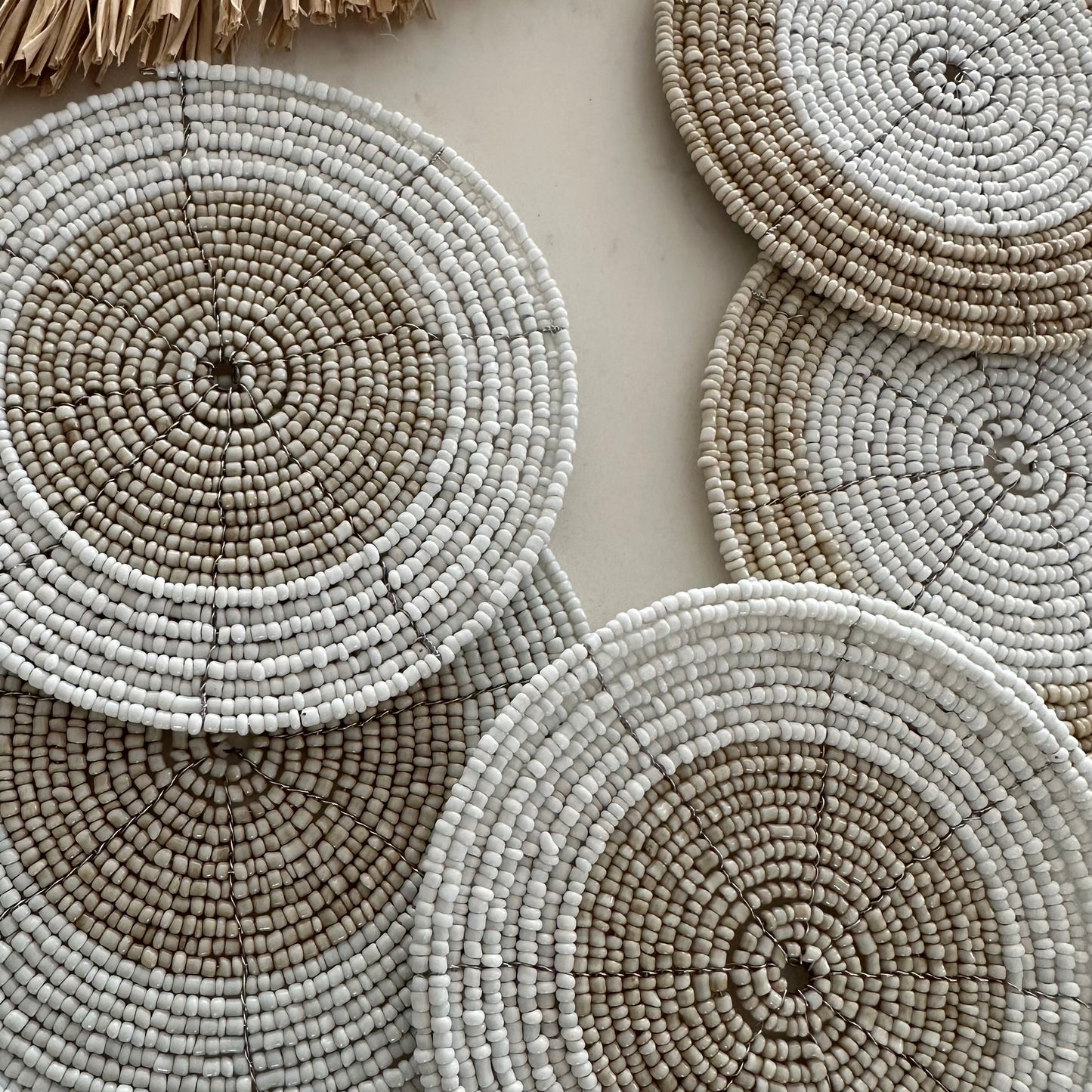 Coastal Beaded Drink Coasters | 3 Styles