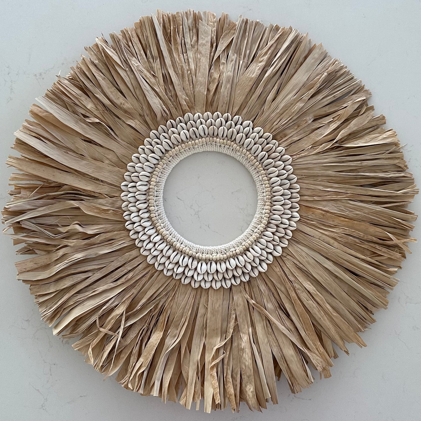 BoHo Raffia Cowrie | Halo | Stand | ONLY 1 LEFT