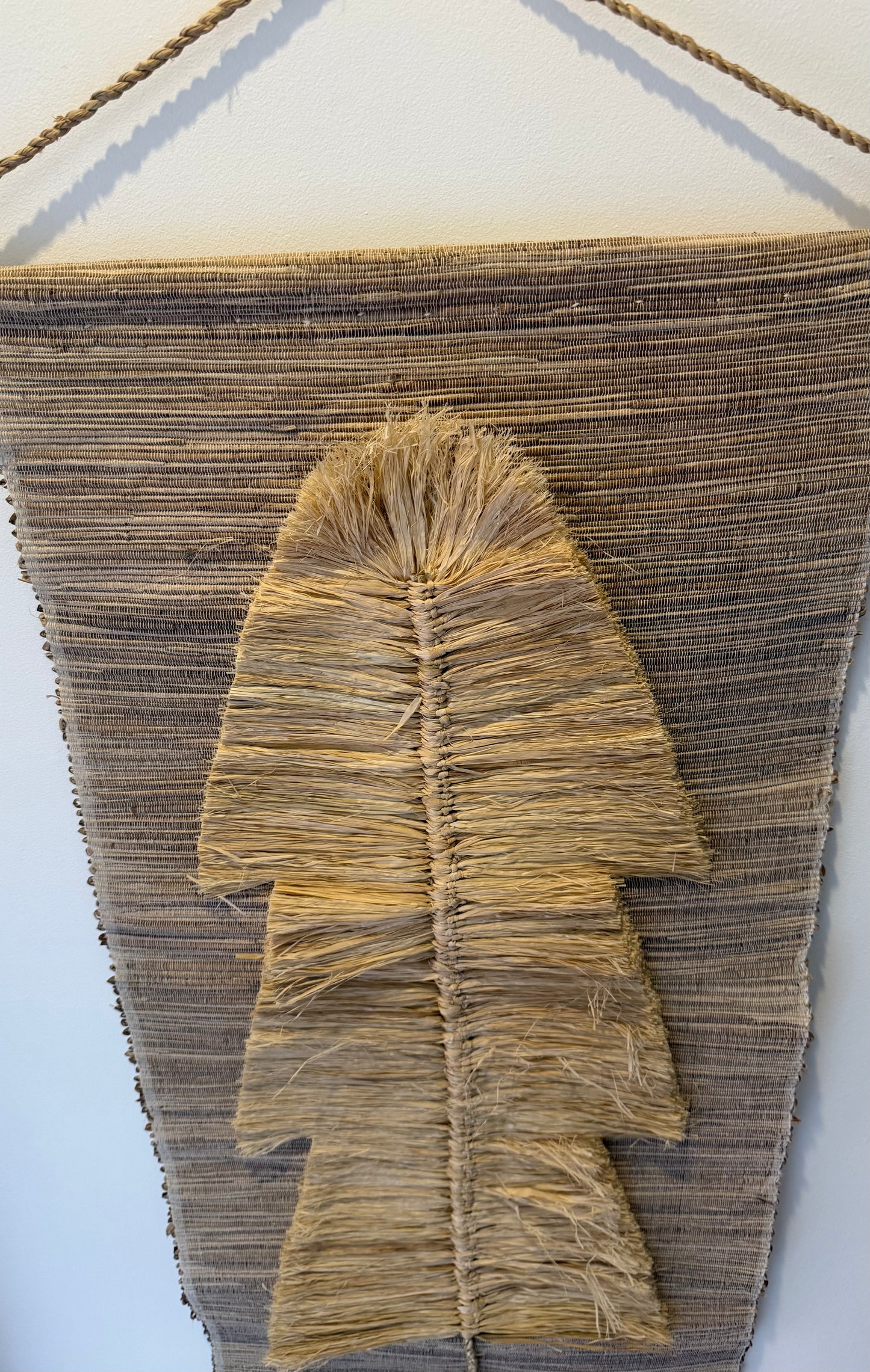 Christmas Tree Natural Wall Decor | Cowrie | Fringe | NEW ARRIVAL