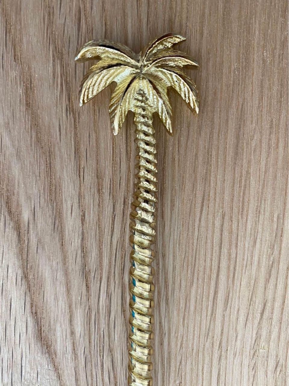 Brass Cocktail Spoon | Palm Tree