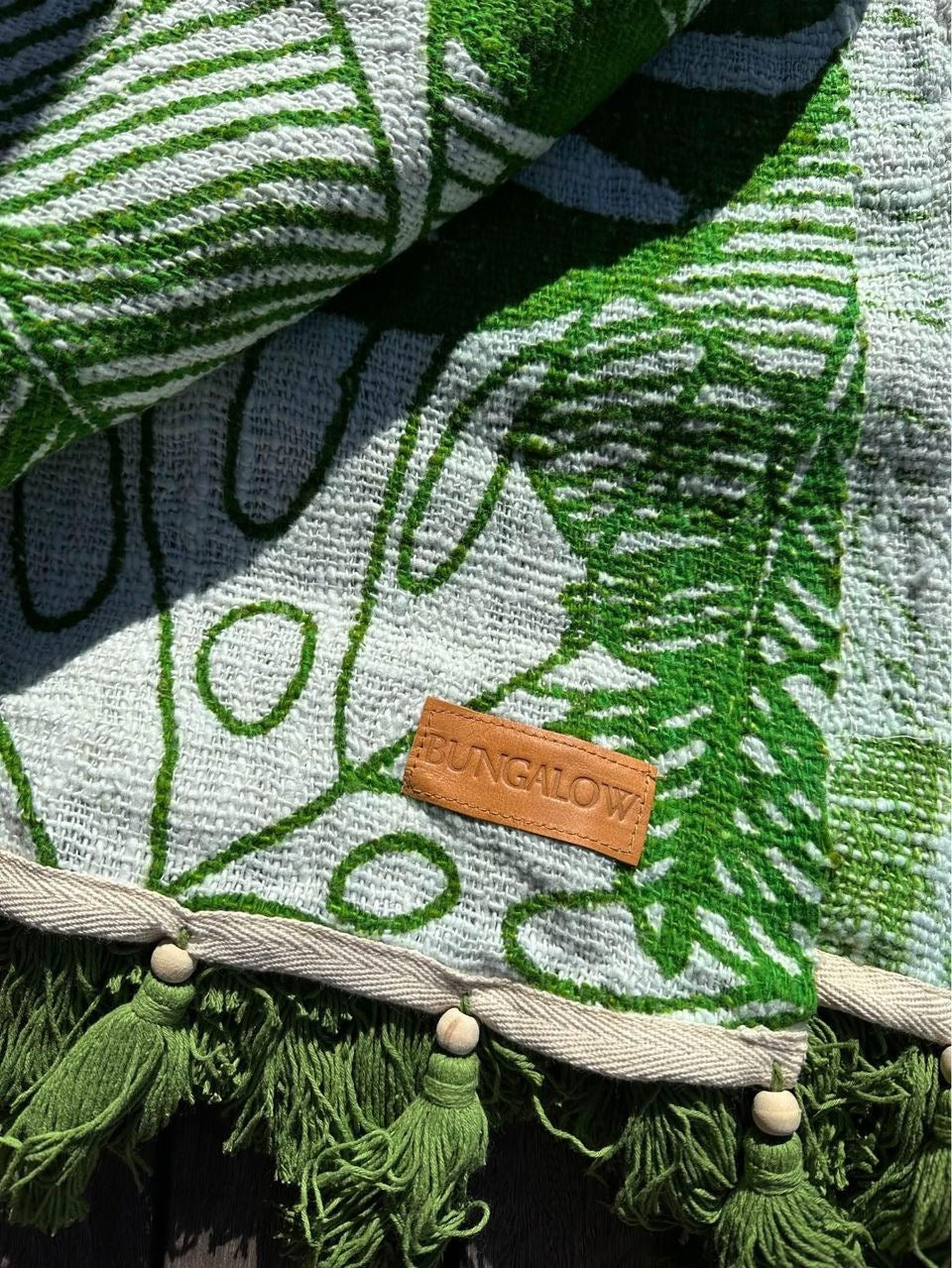 XL Throw Blanket - Cotton | Monstera