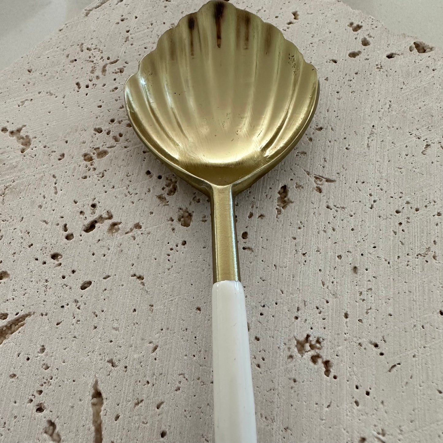 Brass Tea Spoon | Clam