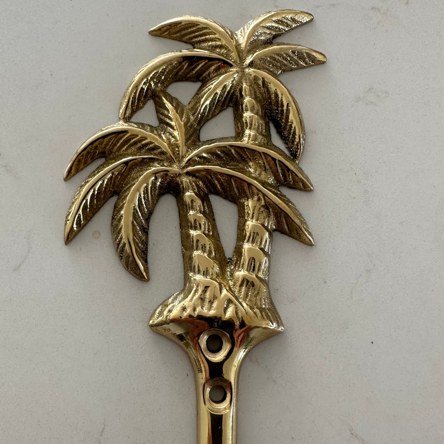 Island Palm Trees Wall Hook | Brushed Gold