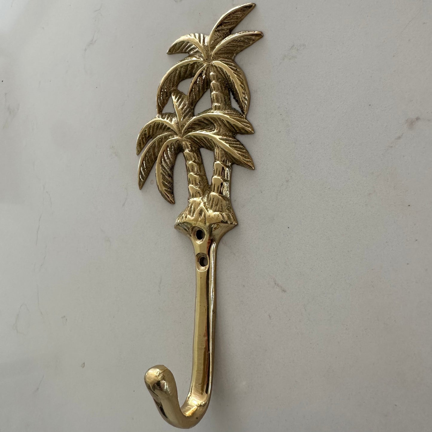 Island Palm Trees Wall Hook | Brushed Gold