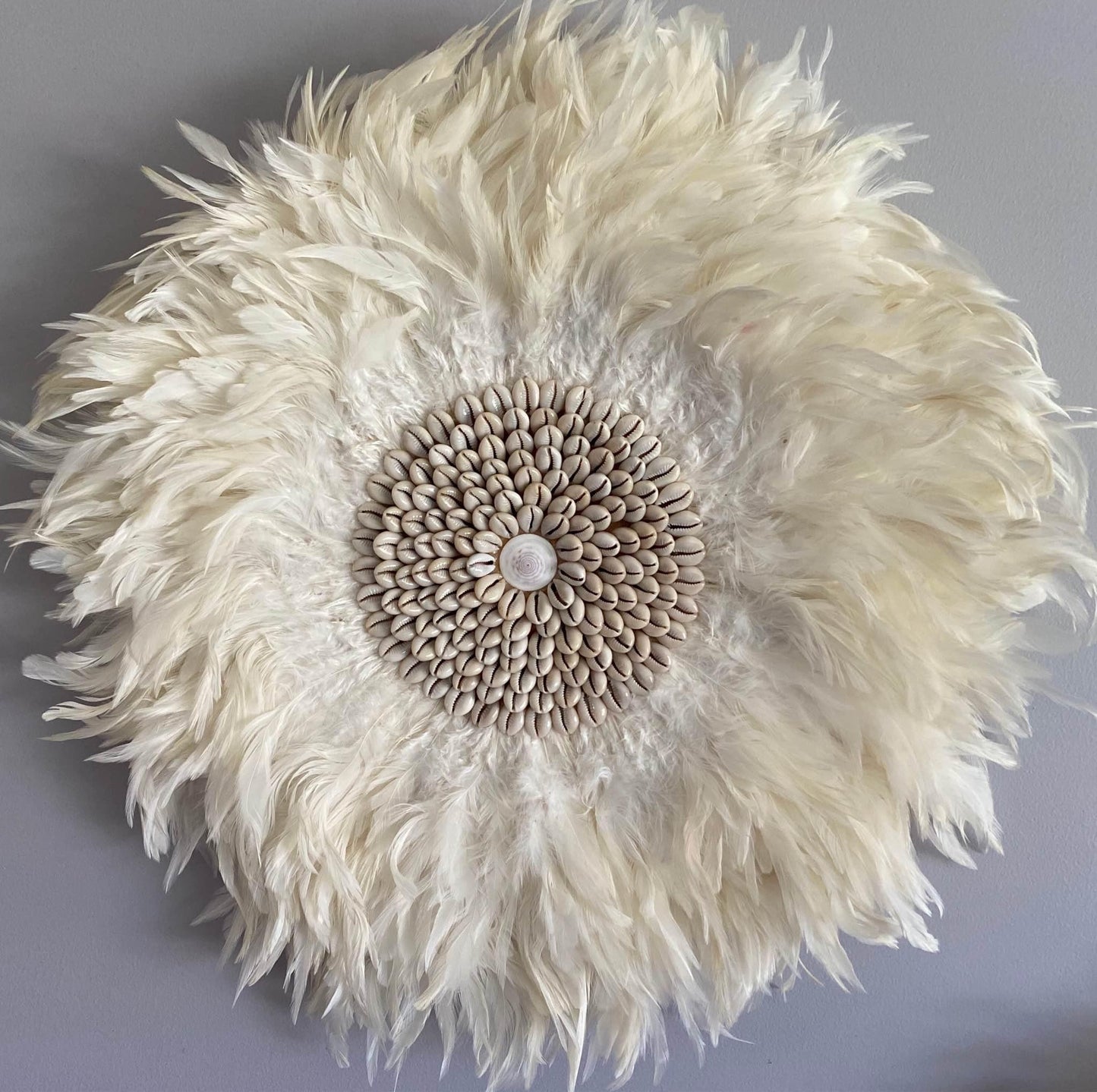 Boho Juju Hat | Fluffy | Cowrie | Natural | 2 sizes available