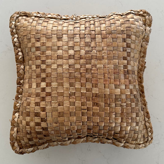 Boho Water Hyacinth Cushion | 40x40cm | 1 LEFT