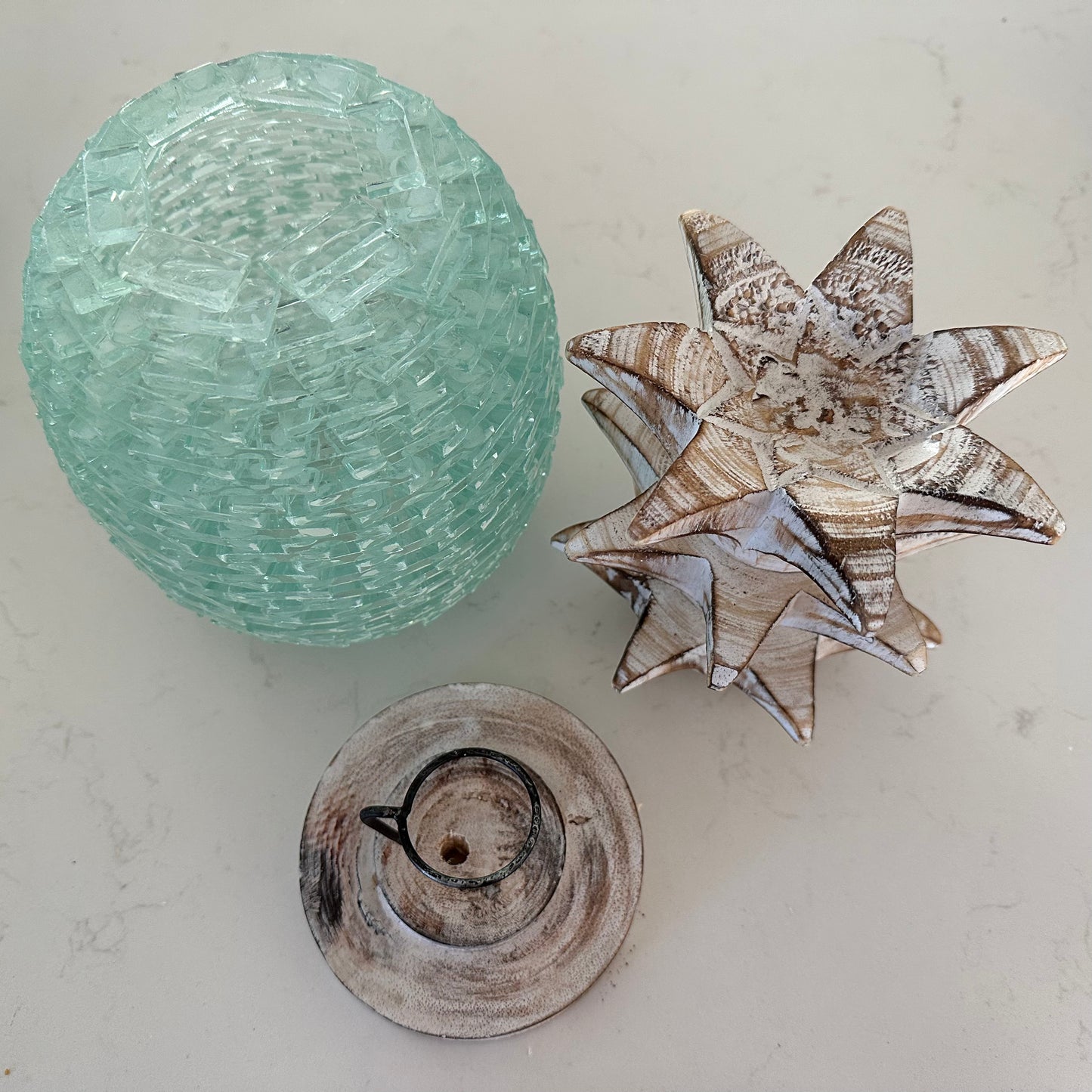 Glass Pineapple | Decor | Tea Light Holder | 5 sizes