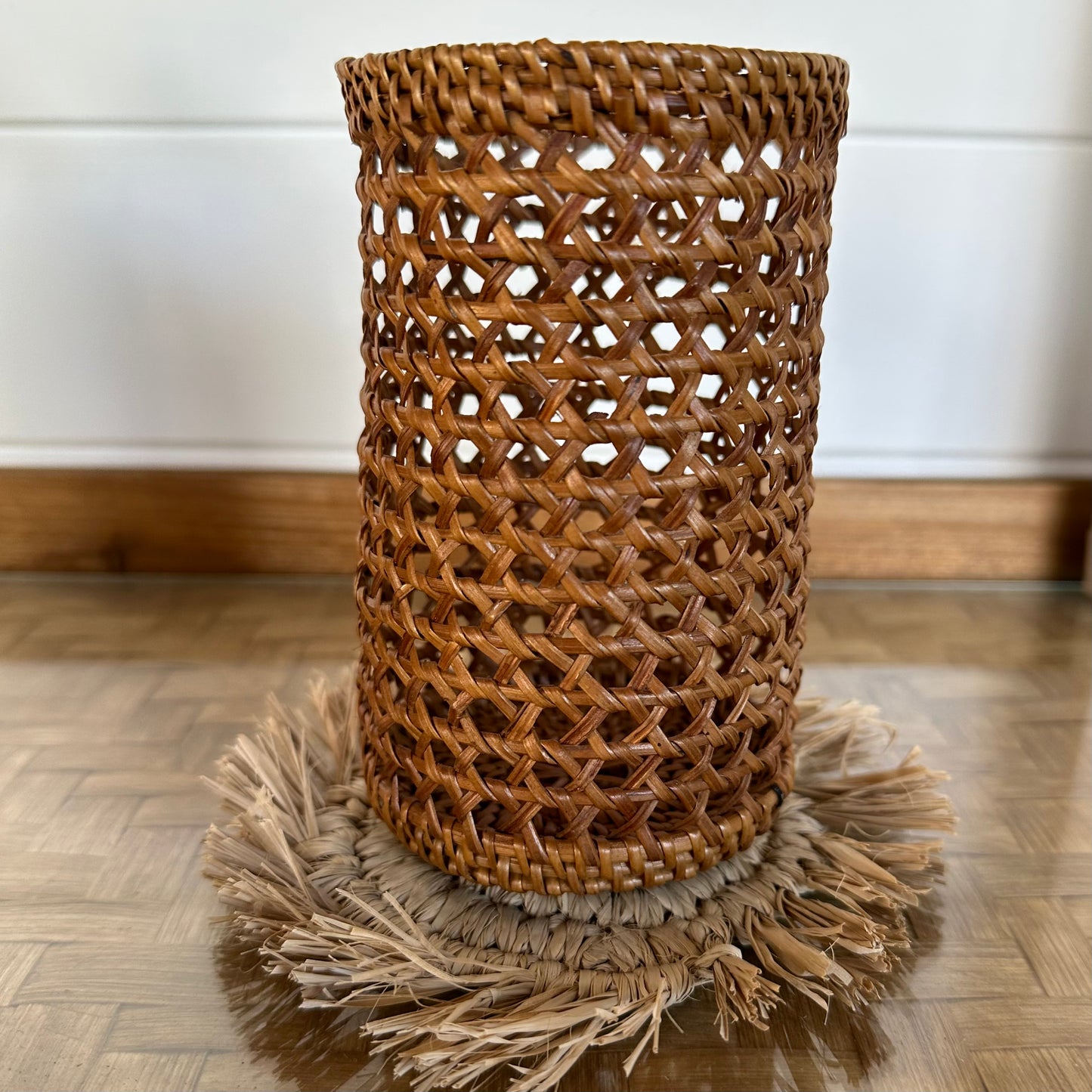 Rattan Multi Holder/Caddy | Honey Tan