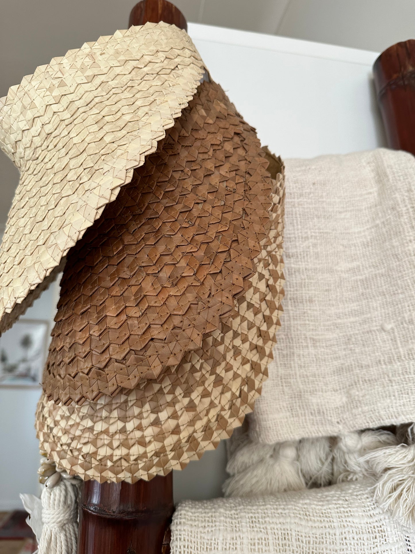 Natural Woven Sun Visor