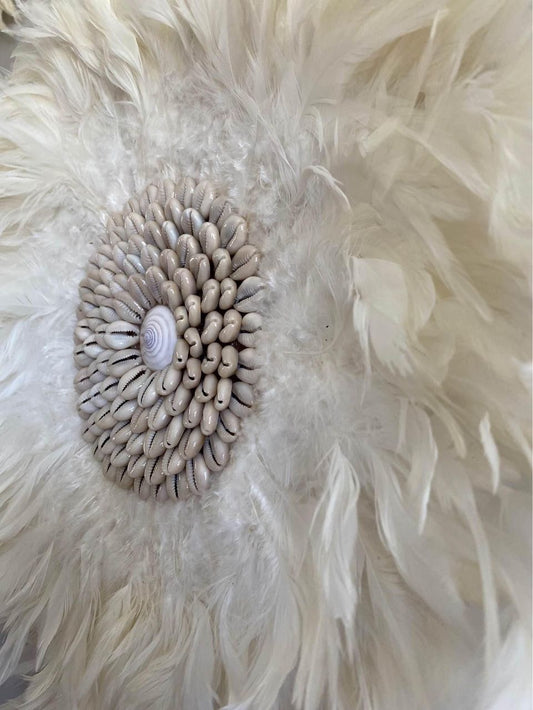 Boho Juju Hat | Fluffy | Cowrie | Natural | 2 sizes available