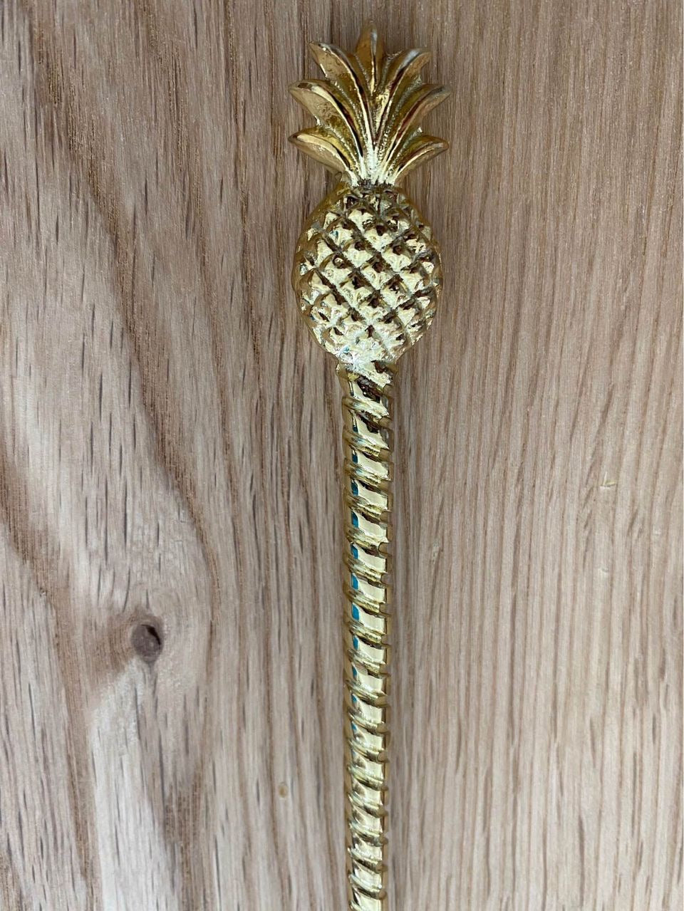 Brass Cocktail Spoon | Pineapple