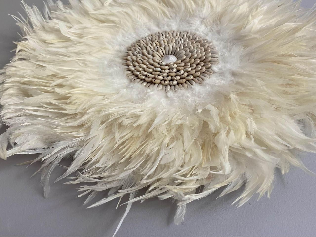 Boho Juju Hat | Fluffy | Cowrie | Natural | 2 sizes available