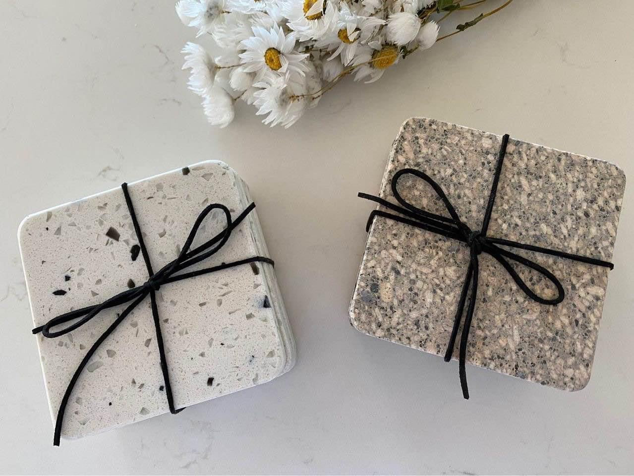 Terrazzo Drink Coasters | GREY