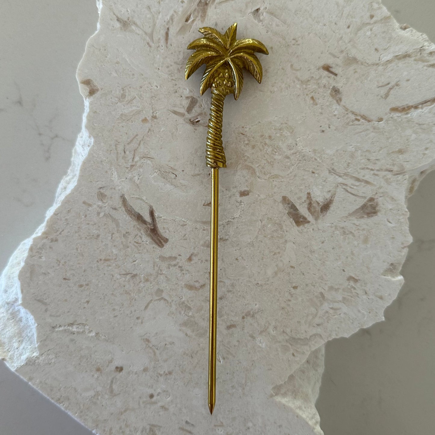 Brass Cocktail Skewer | Pineapple | Palm Tree