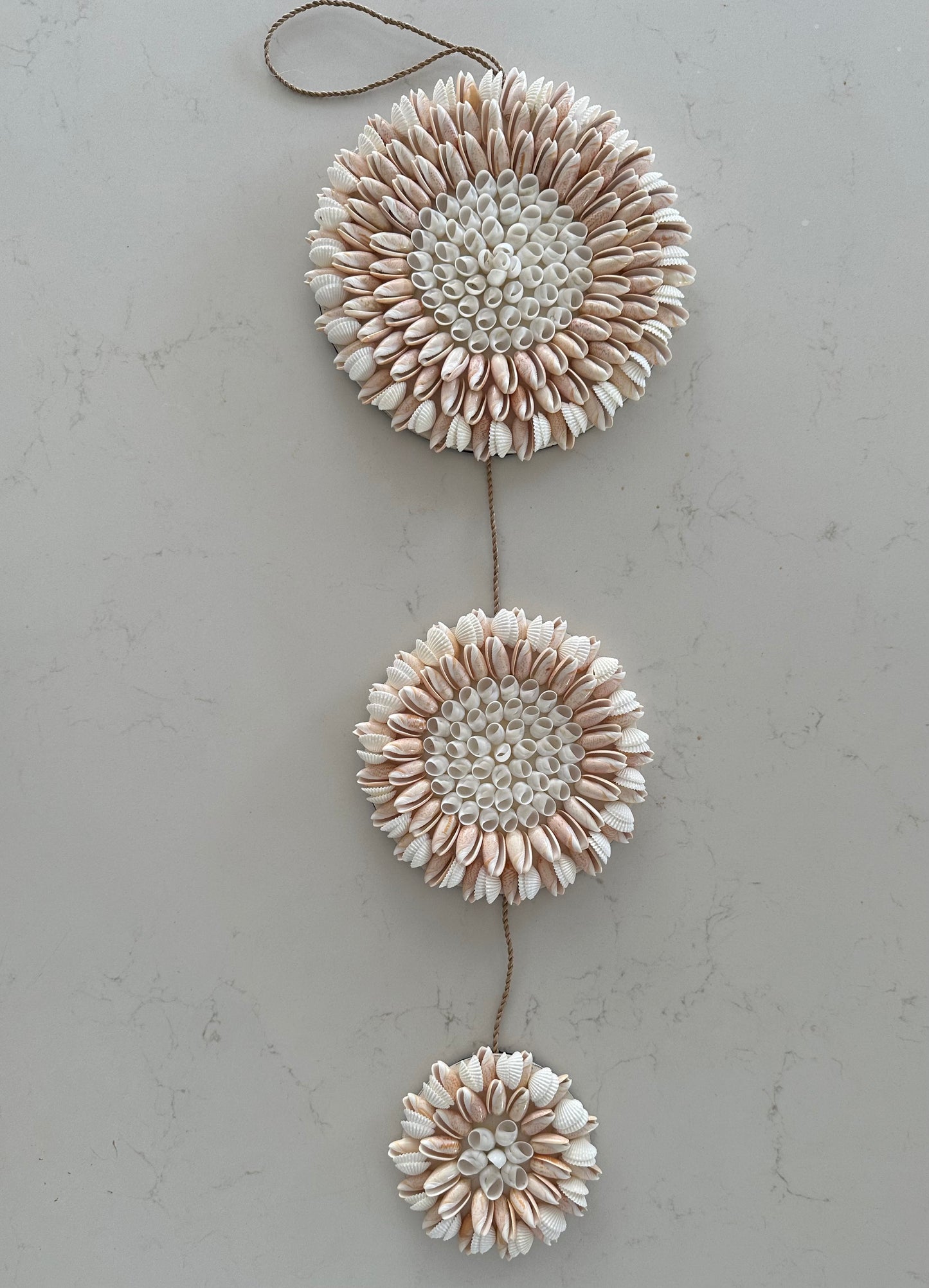 BoHo Shell Wall Hanging | Trio | Blush | LAST 1