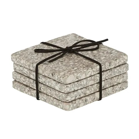 Terrazzo Drink Coasters | GREY