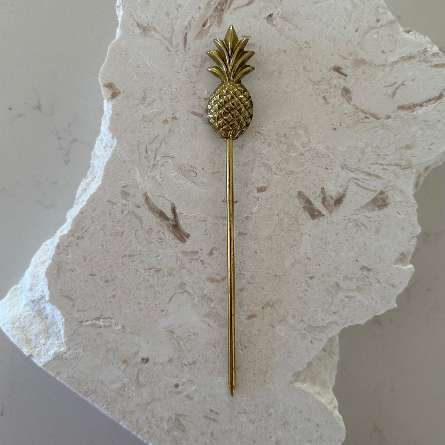 Brass Cocktail Skewer | Pineapple | Palm Tree