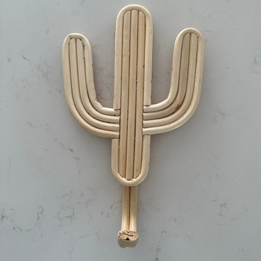 Rattan Wall Hook | Cactus | Natural | BoHo