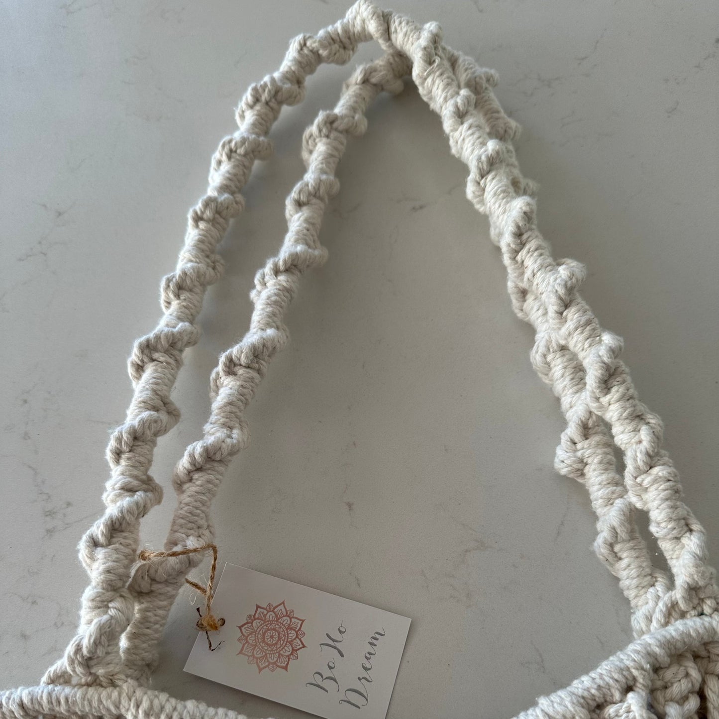 Natural Cotton Beach Bag | Macrame