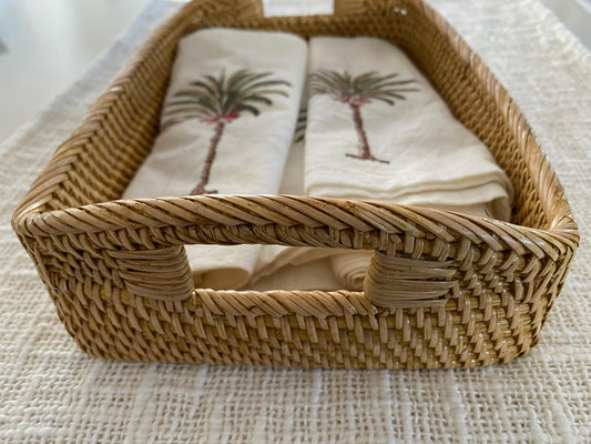 Hamptons Rattan Morning Tray | Honey/Tan