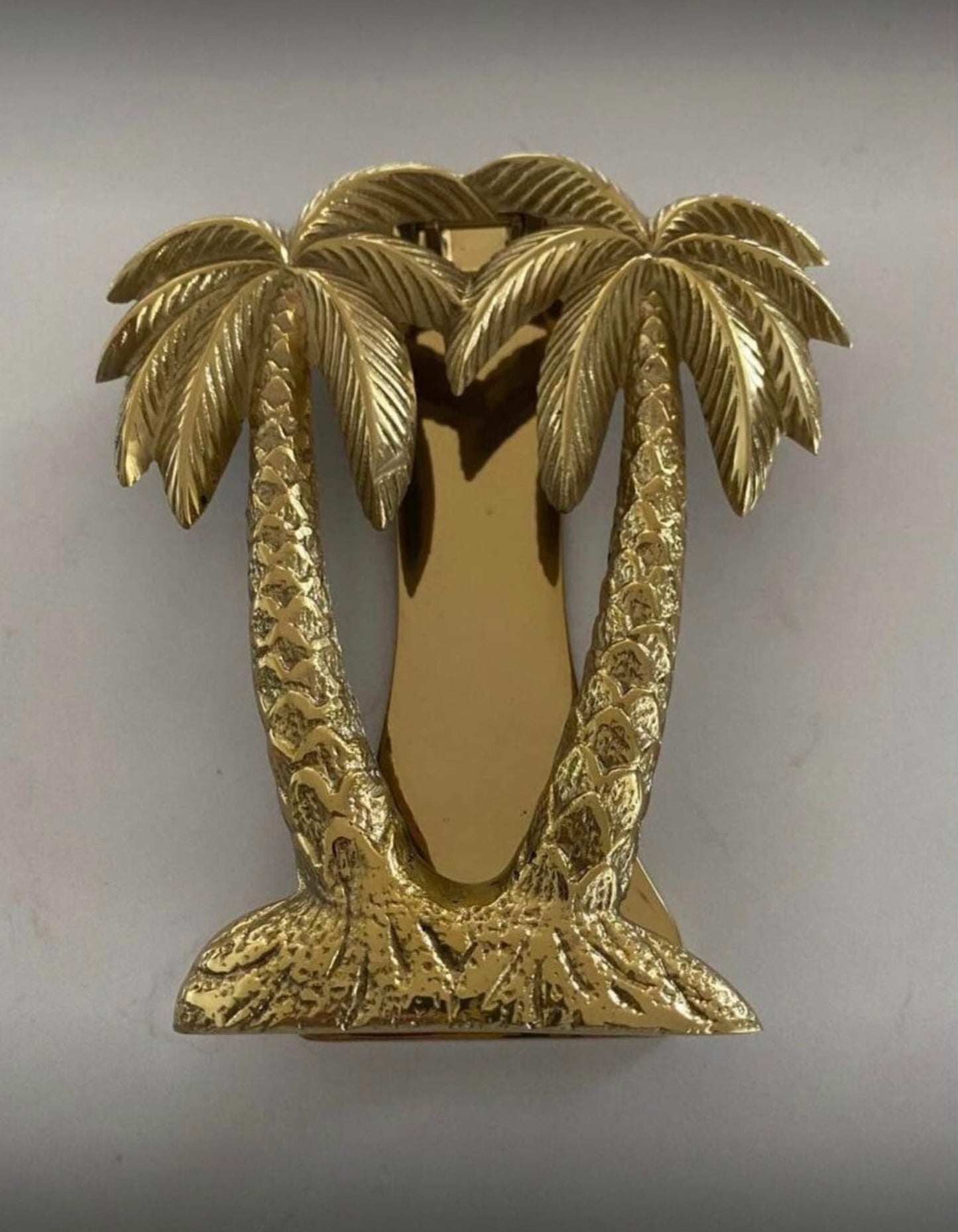 Double-Palm Tree Door Knocker | Brass