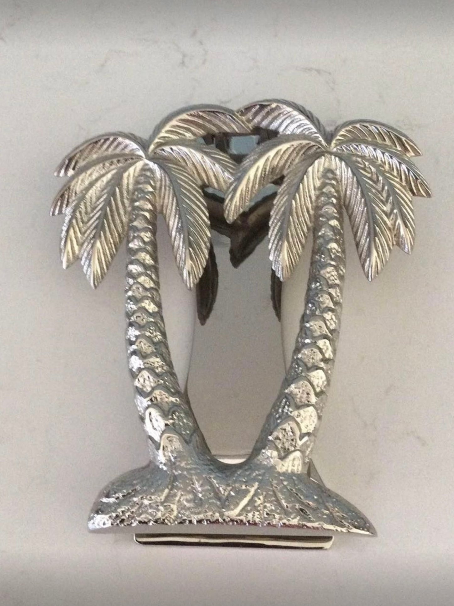 Double-Palm Tree Door Knocker | Brass