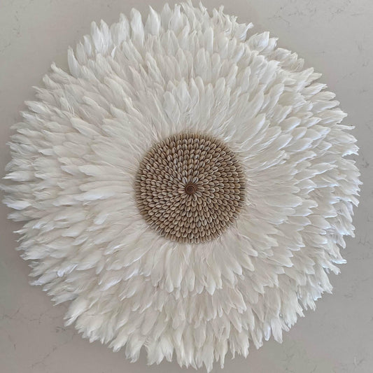 Sunset Boho Juju Hat | White | Cowrie | 3 sizes available