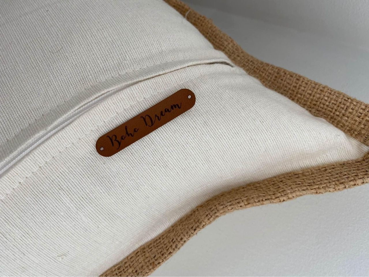 Sanur Cotton Single Palm Cushion Cover | 50cm x 30cm