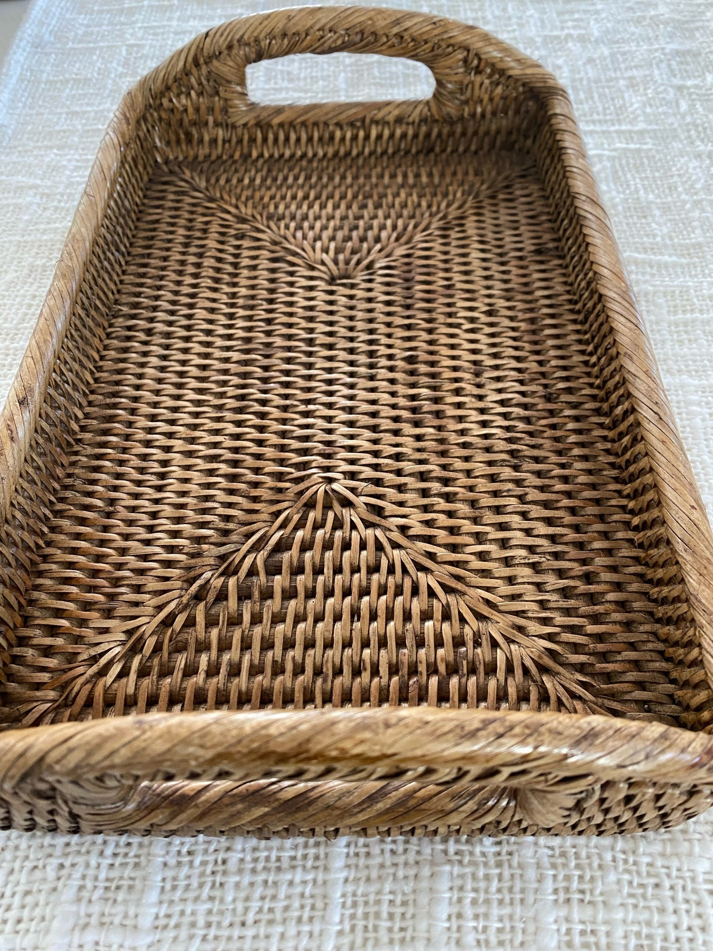 Hamptons Rattan Morning Tray with Handles | 3 options