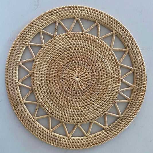 Rattan Placemat 37cm Natural