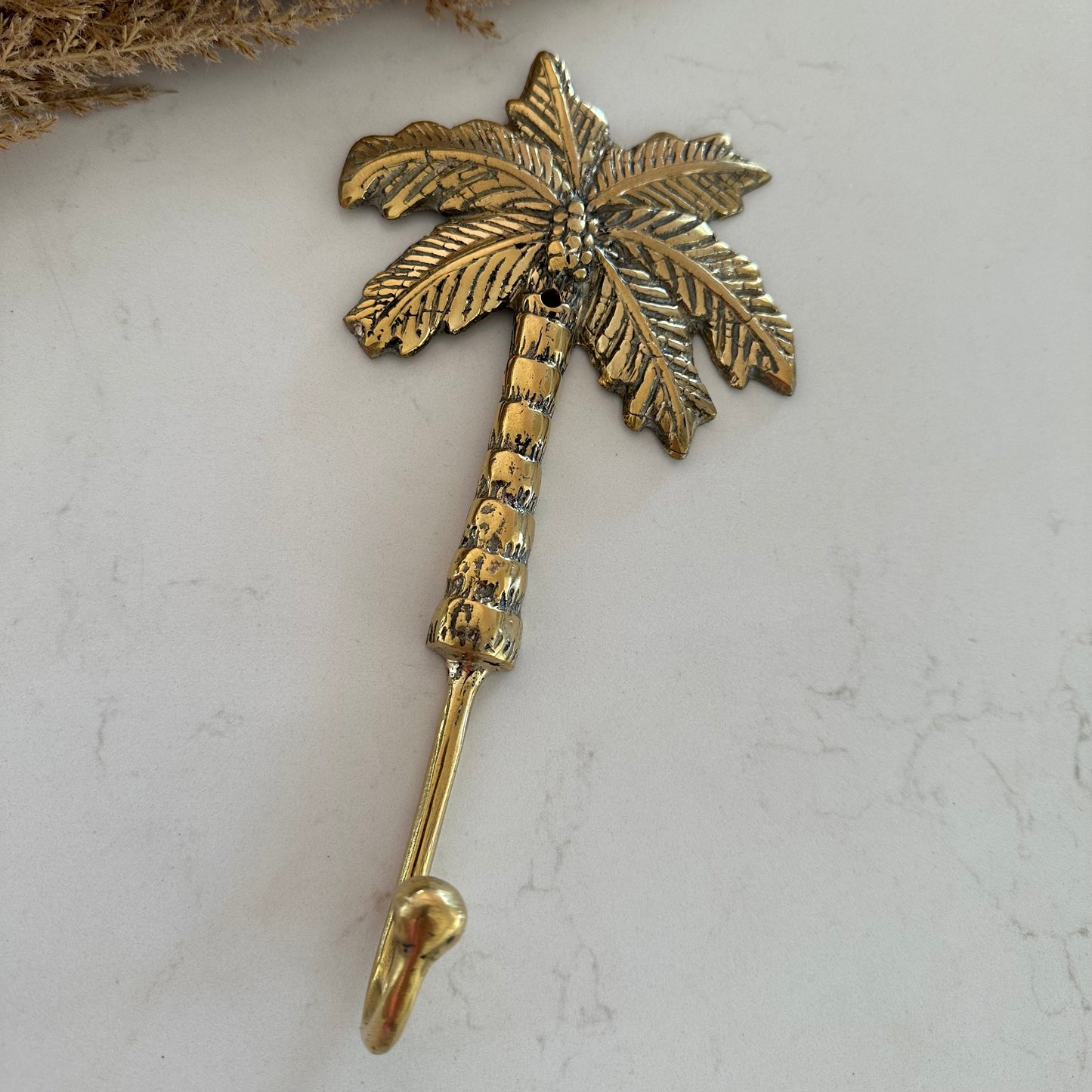 Coco Palm Wall Hook | Shiny Gold