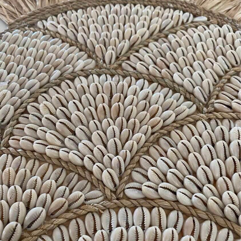 XL Pineapple Shell Wall Hanging | Cowrie Shell